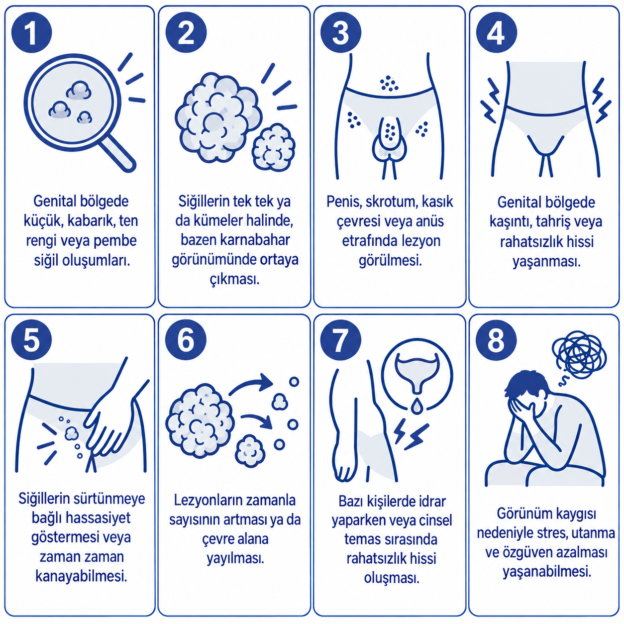 Erkeklerde Genital Siğil Belirtileri